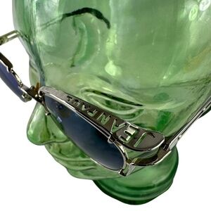 Rare Genuine JEAN PAUL GAULTIER silver logo cut out round 56-5102 sunglasses 90s